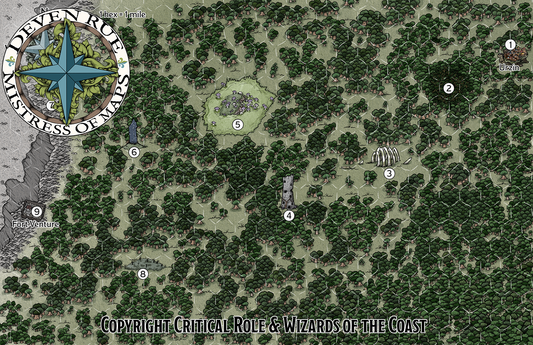 Hex Map of Brokenveil Marsh