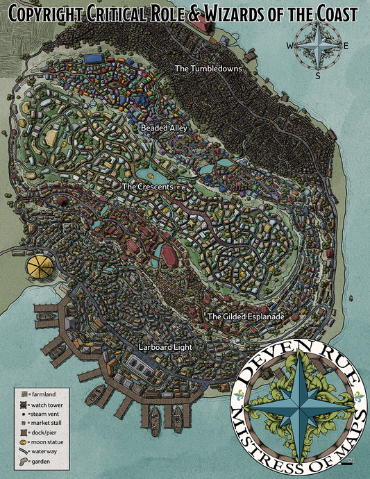 Port Damali Map Prints