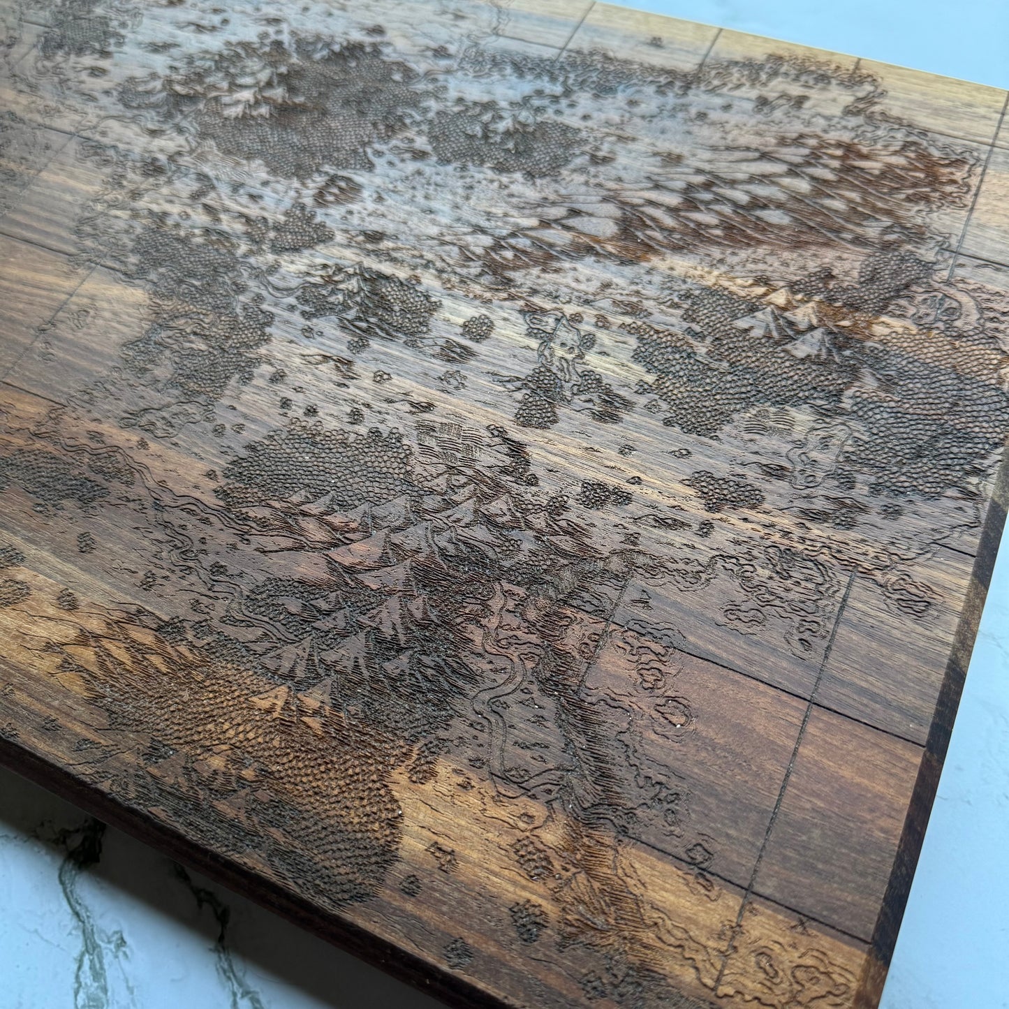 Queen's Treasure Map Cutting Board - Signed