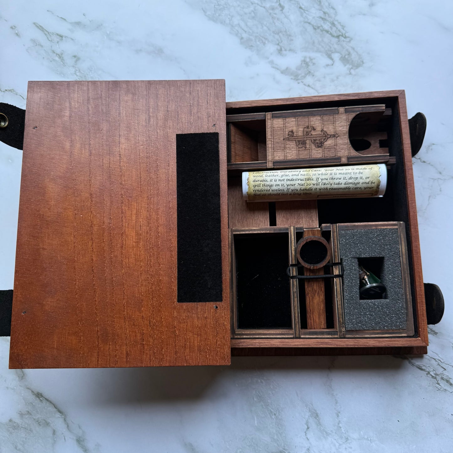 Astrolabe Dice Book Box - Cherry