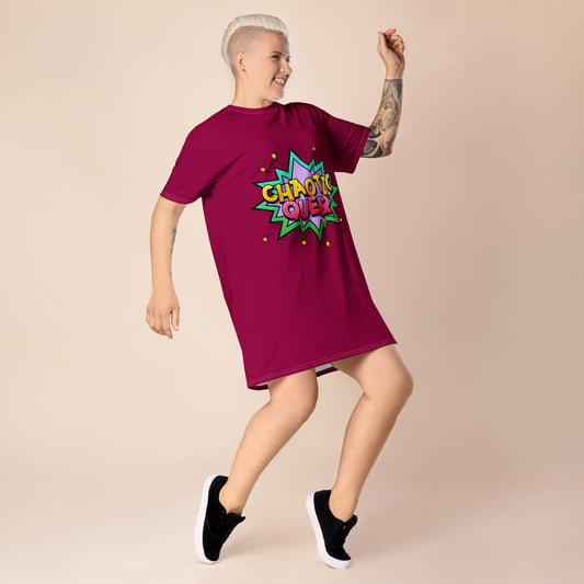 Chaotic Queer T-shirt Dress