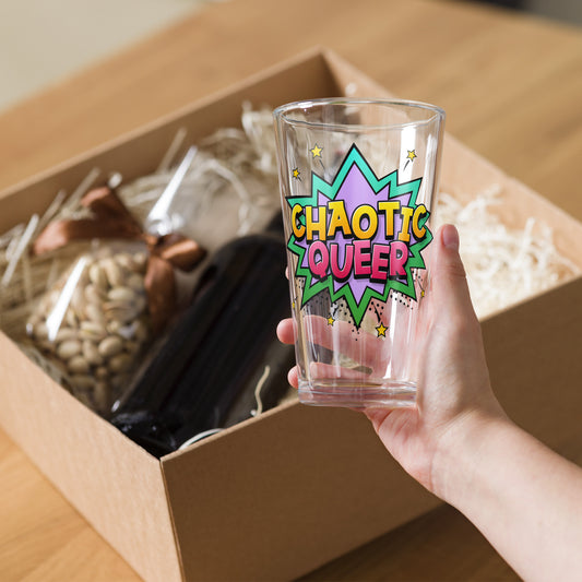 Chaotic Queer Pint Glass