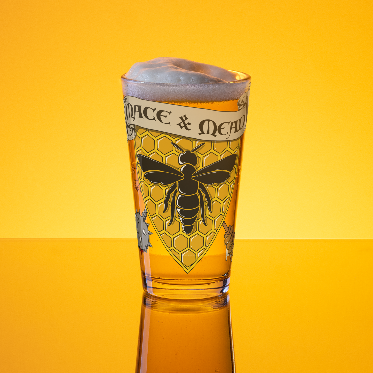 Mace & Mead Pint Glass