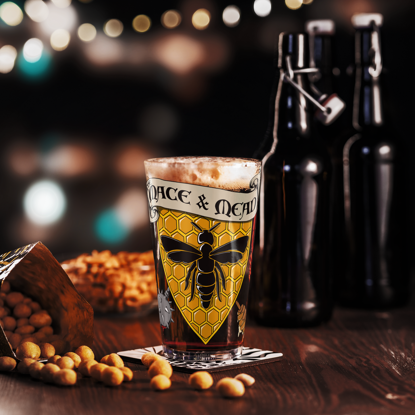 Mace & Mead Pint Glass
