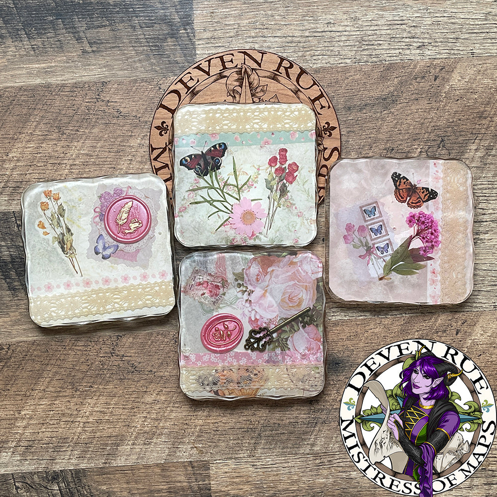 Lacy Dreams Coaster Set