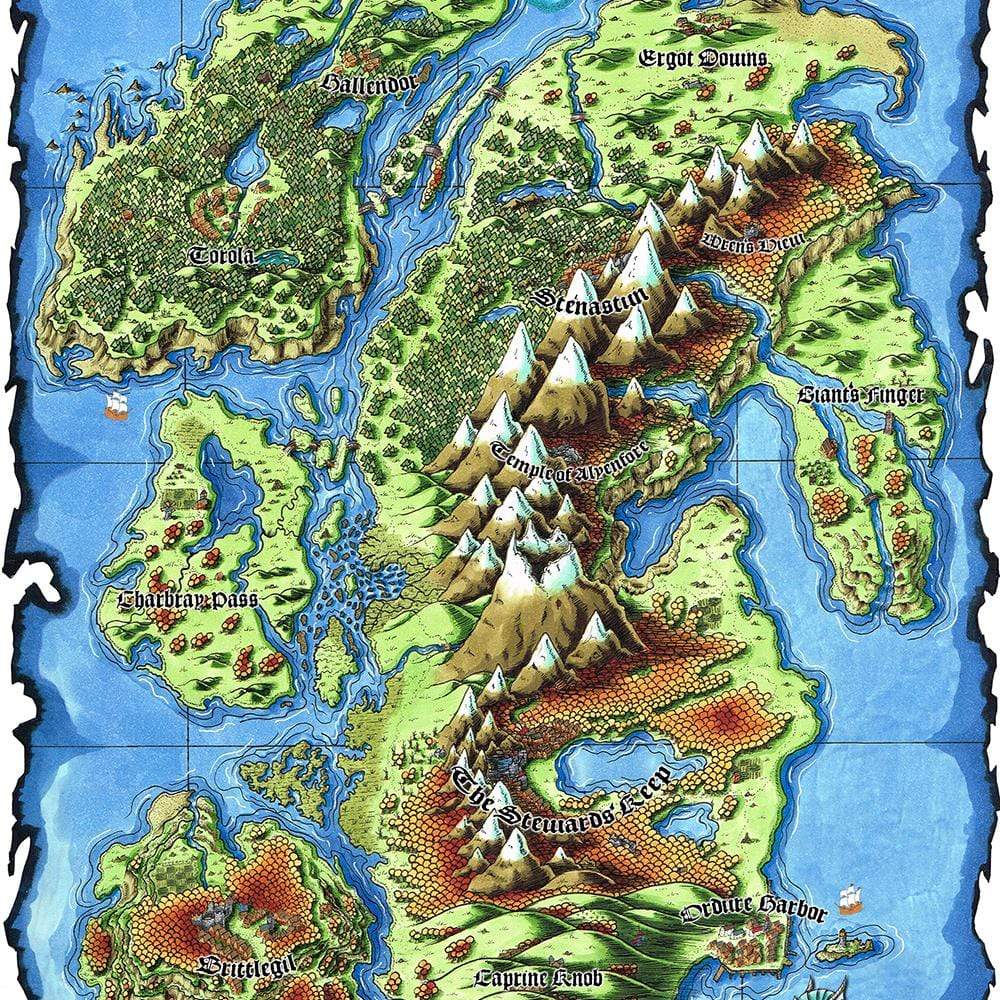 Everburn Islands color Map by Deven Rue.