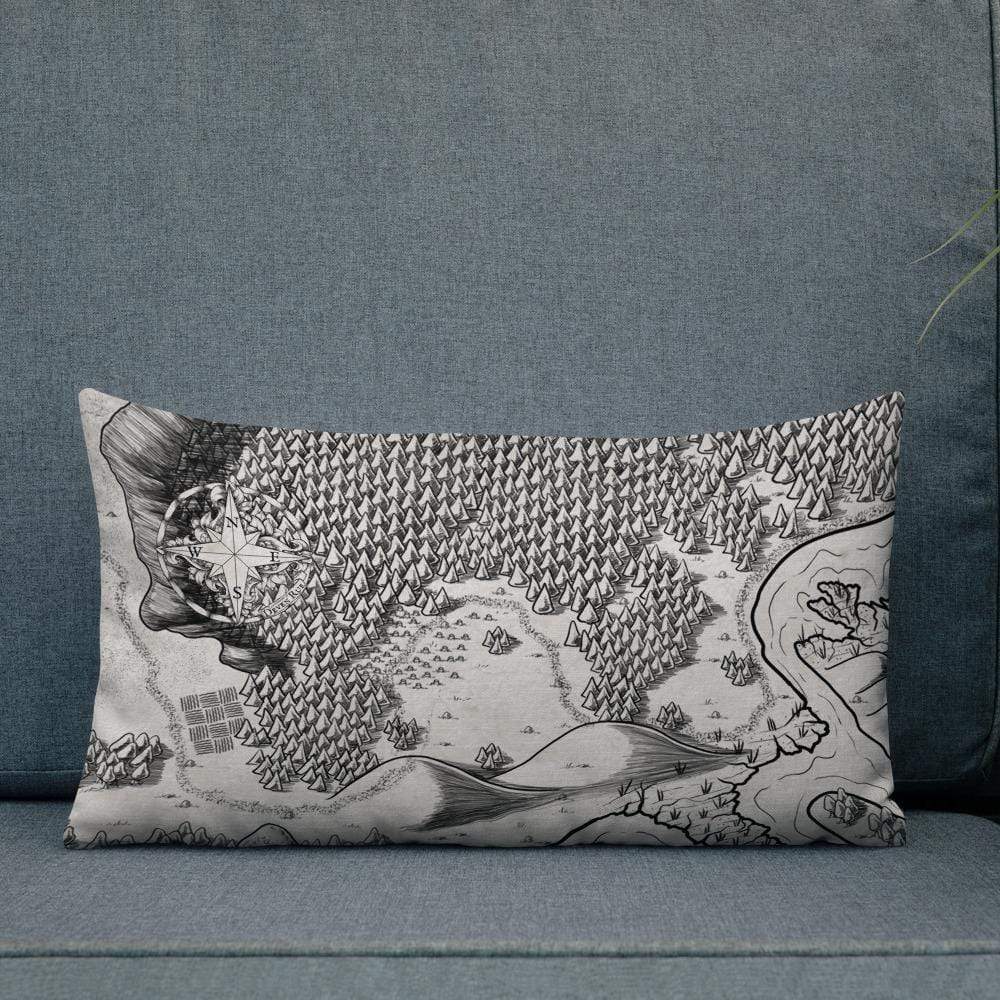 Magical Arch Pillow by Deven Rue on a couch.