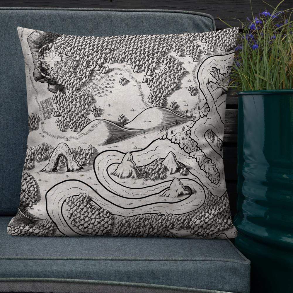 Magical Arch Pillow by Deven Rue on a couch.