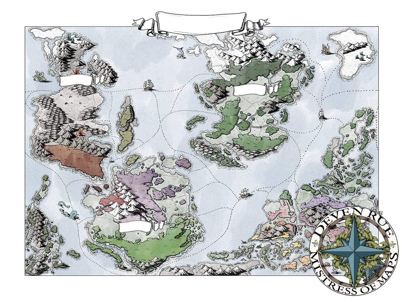 Ortheiad Printed Map Prop Maps 36x26 Color without text Deven Rue