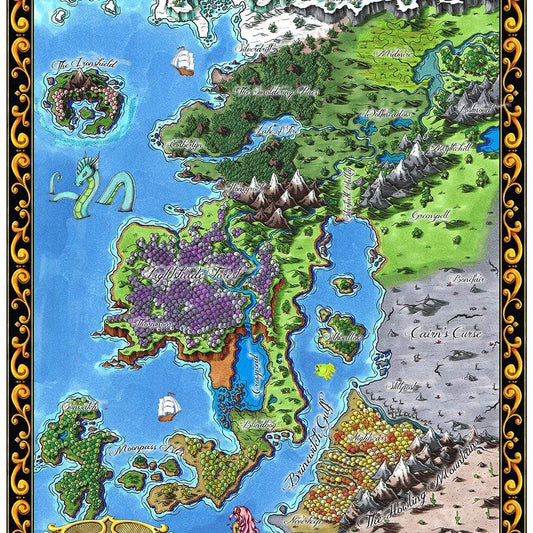 Starfall full color Map by Deven Rue.
