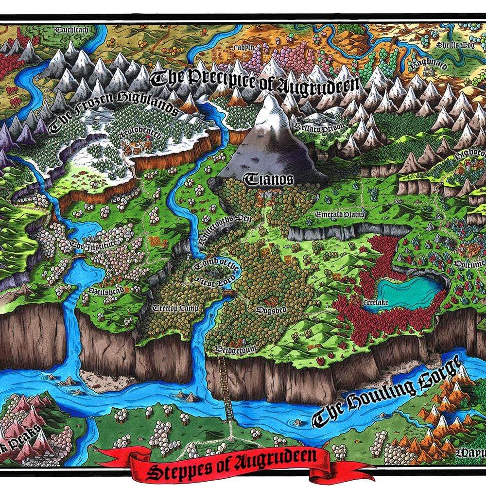 Steppes of Augrudeen color Map by Deven Rue.
