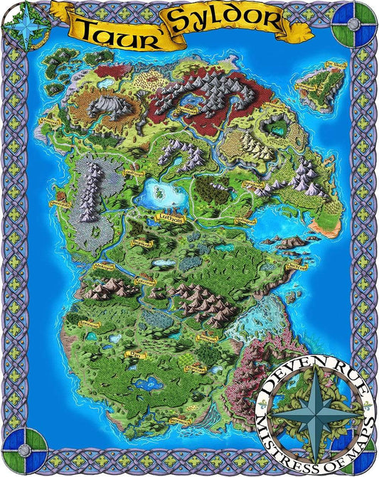 The Taur'Syldor Map by Deven Rue.