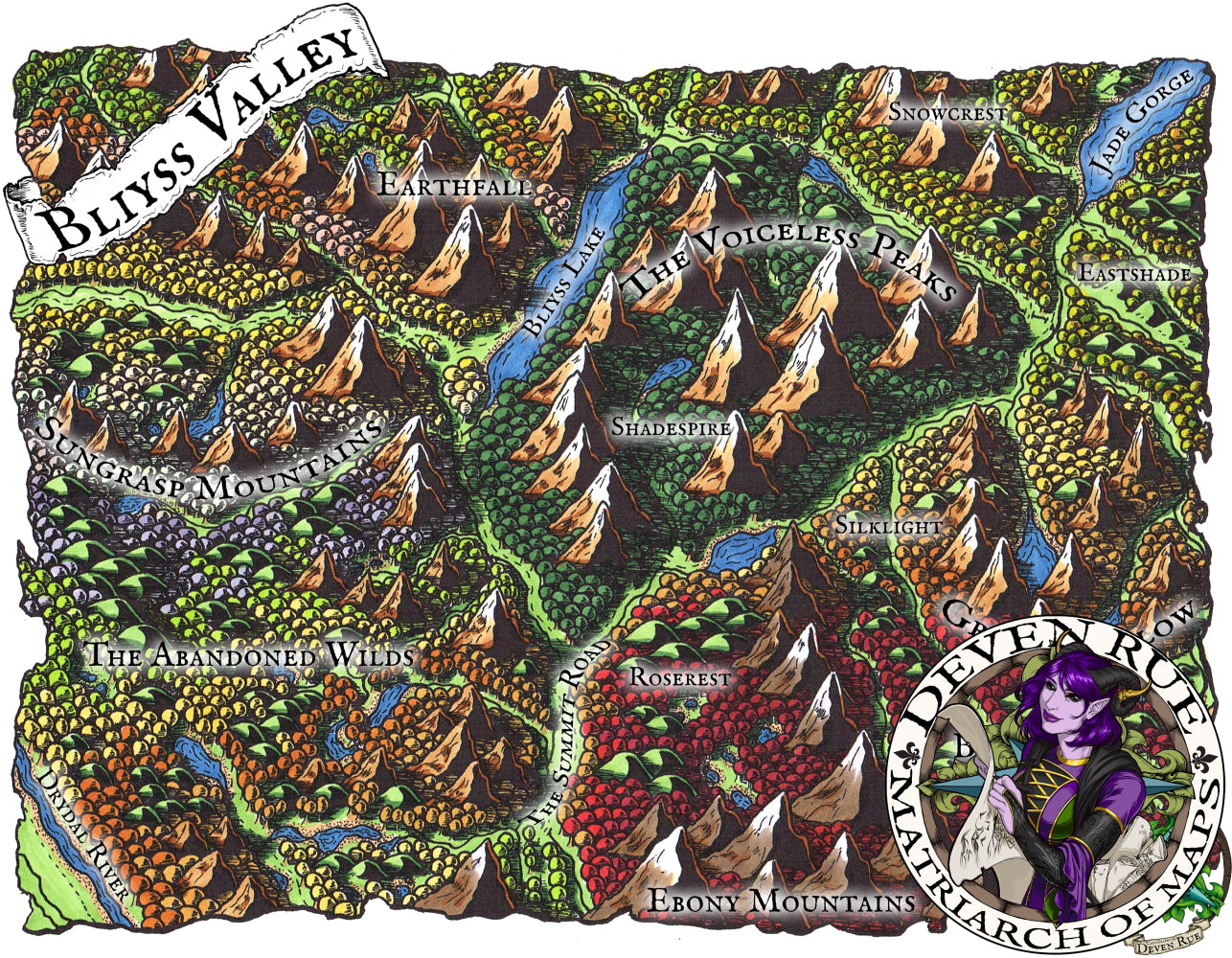 Bliyss Valley Map