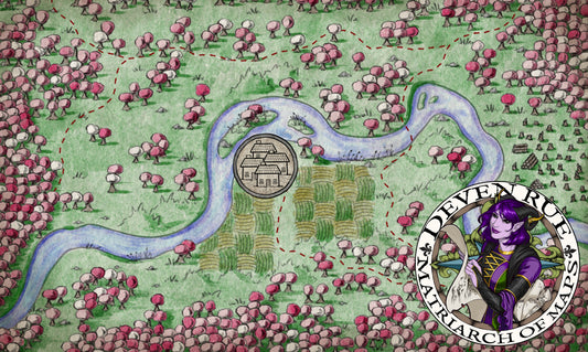 Cherry Blossom Farming Village Map