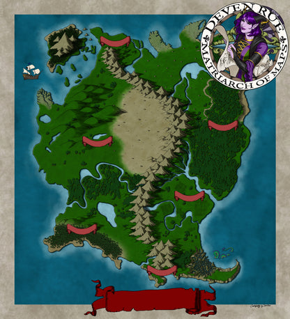 Kel'Dora Continent Map