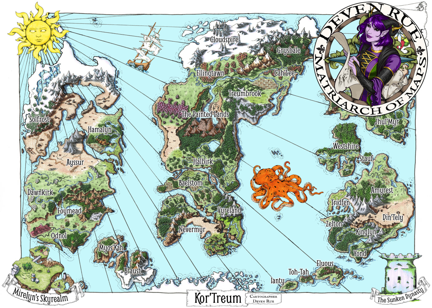 Kor'Treum World Map