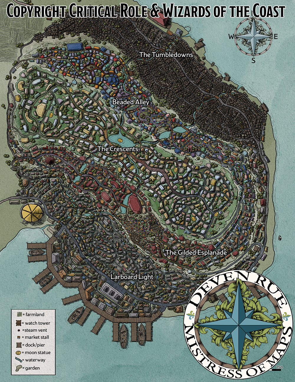 Impresiones de mapas de Port Damali