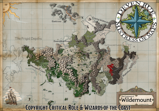 Impresiones de mapas de Wildemount