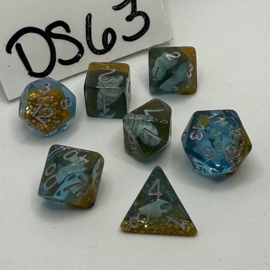 Dice Set - DS63 Shell Inclusions