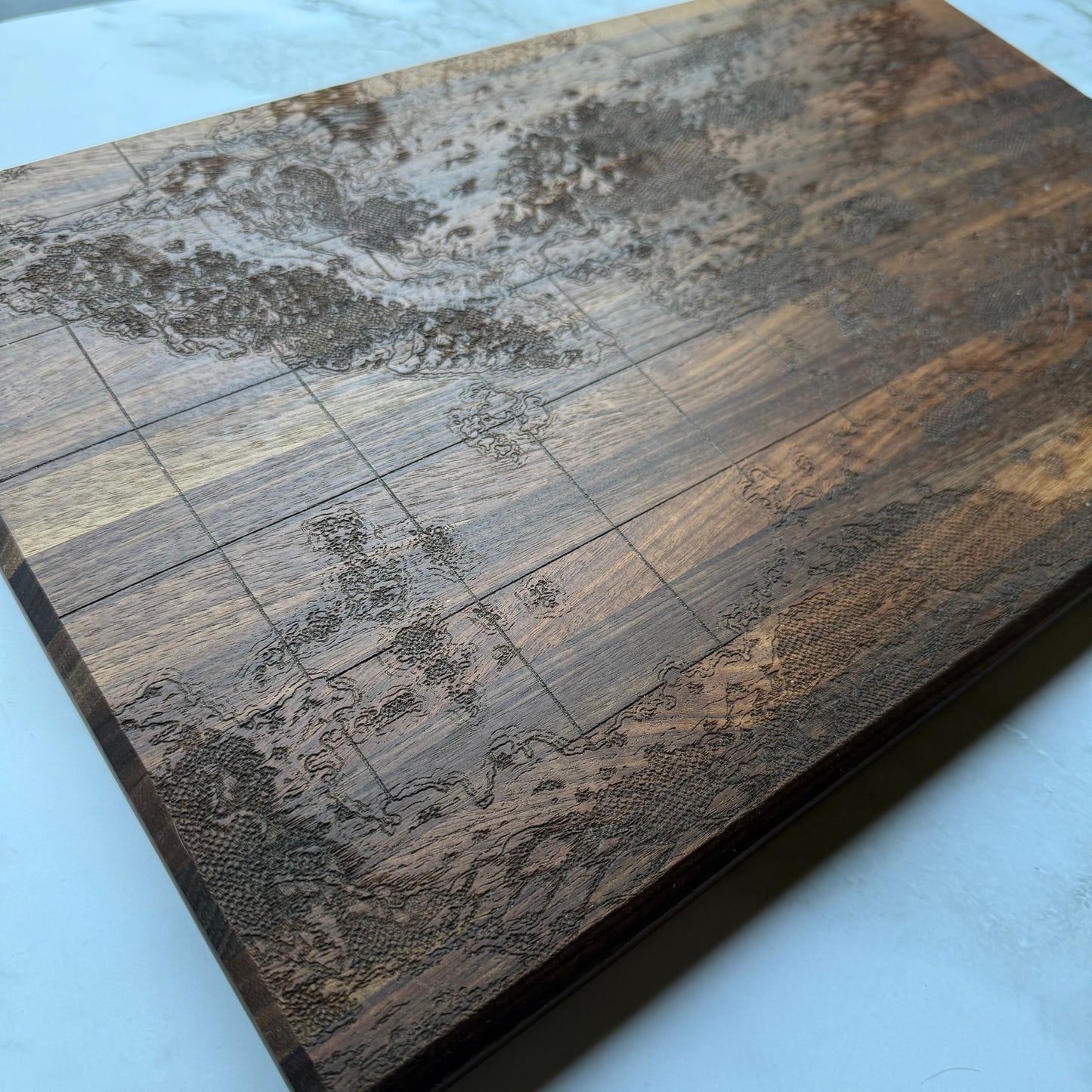 Queen's Treasure Map Cutting Board - Signed