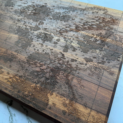 Queen's Treasure Map Cutting Board - Signed