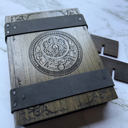 Astrolabe Dice Book Box - Brown