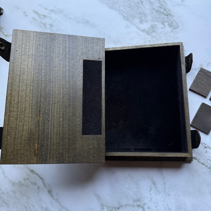 Astrolabe Dice Book Box - Brown