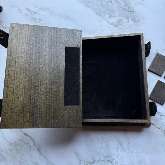 Astrolabe Dice Book Box - Brown