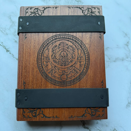 Astrolabe Dice Book Box - Cherry