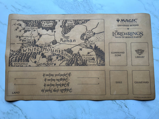 MtG LotR Leather Playing Mat Limited Edition