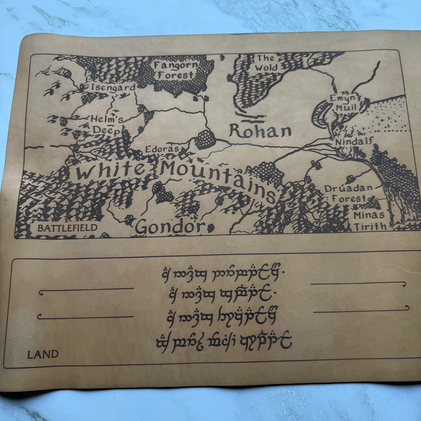 MtG LotR Leather Playing Mat Limited Edition