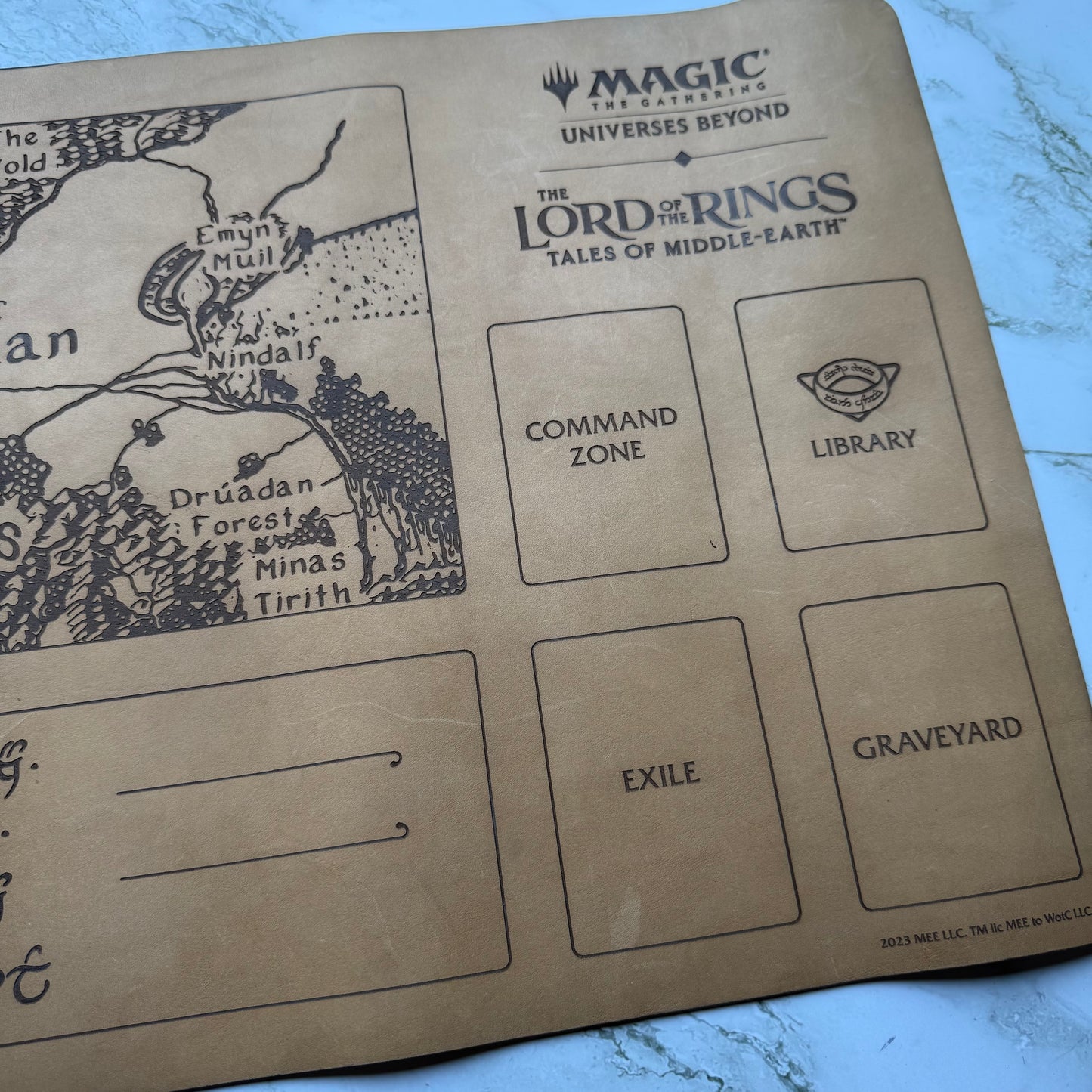 MtG LotR Leather Playing Mat Limited Edition