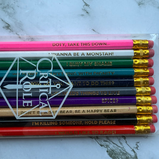 Critical Role VM Pencil Set