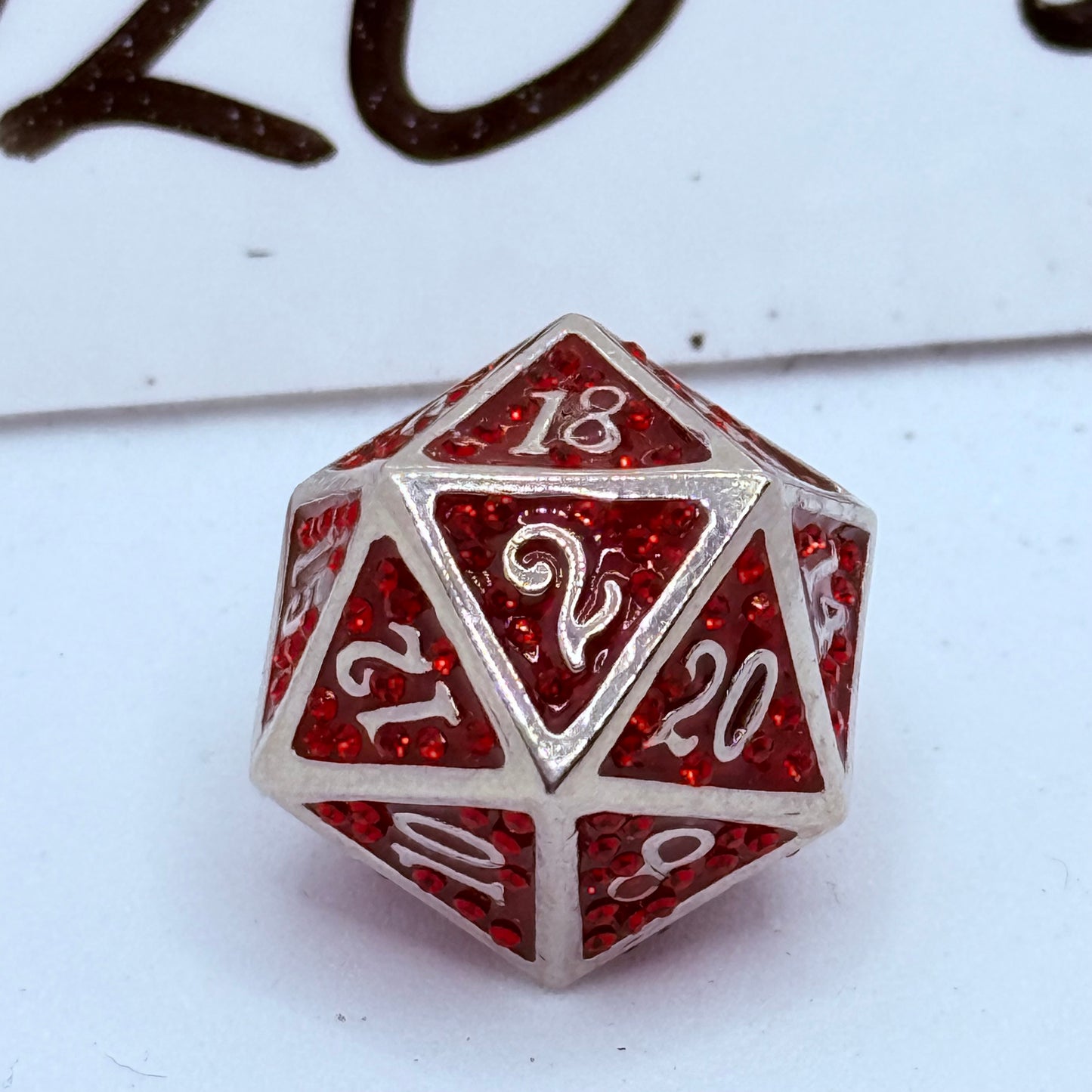 D20-5 D&D Swarovski Crystal Christmas D20