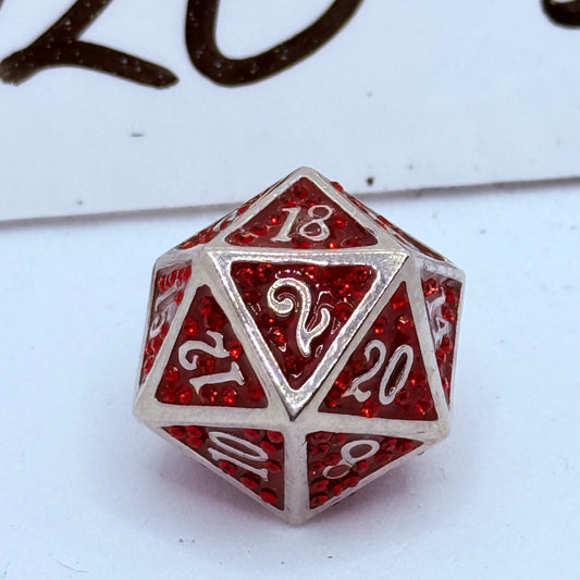D20-5 D&D Swarovski Crystal Christmas D20