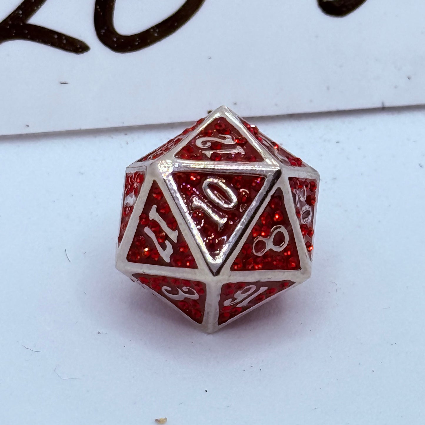 D20-5 D&D Swarovski Crystal Christmas D20