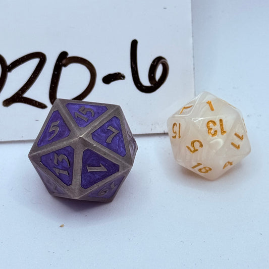 D20-6 Oversized Metal D20
