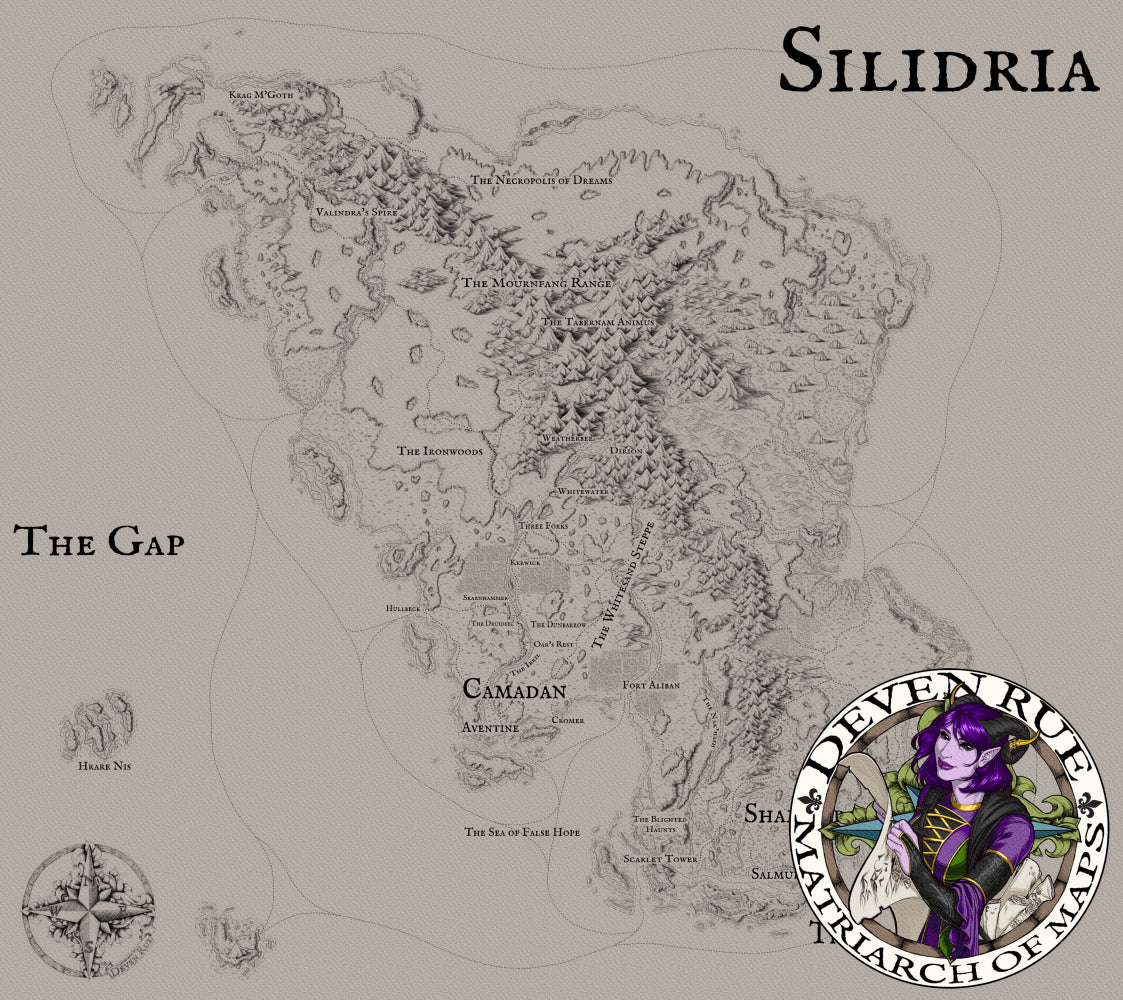 Continent of Silidria VTT Map