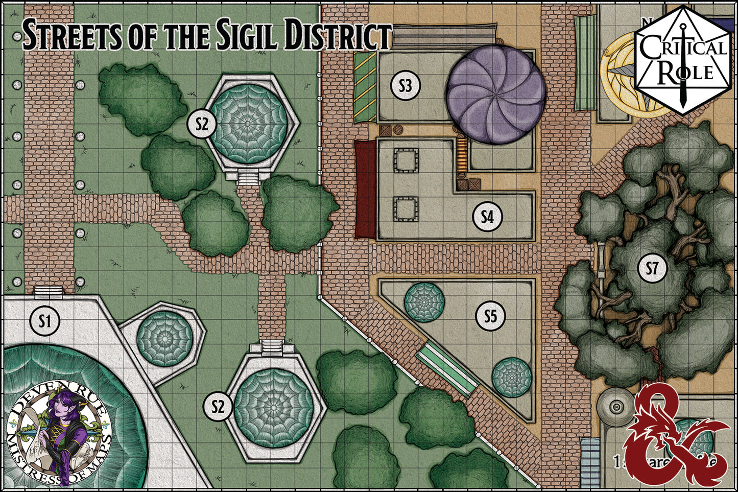 Carte des rues du district de Sigil