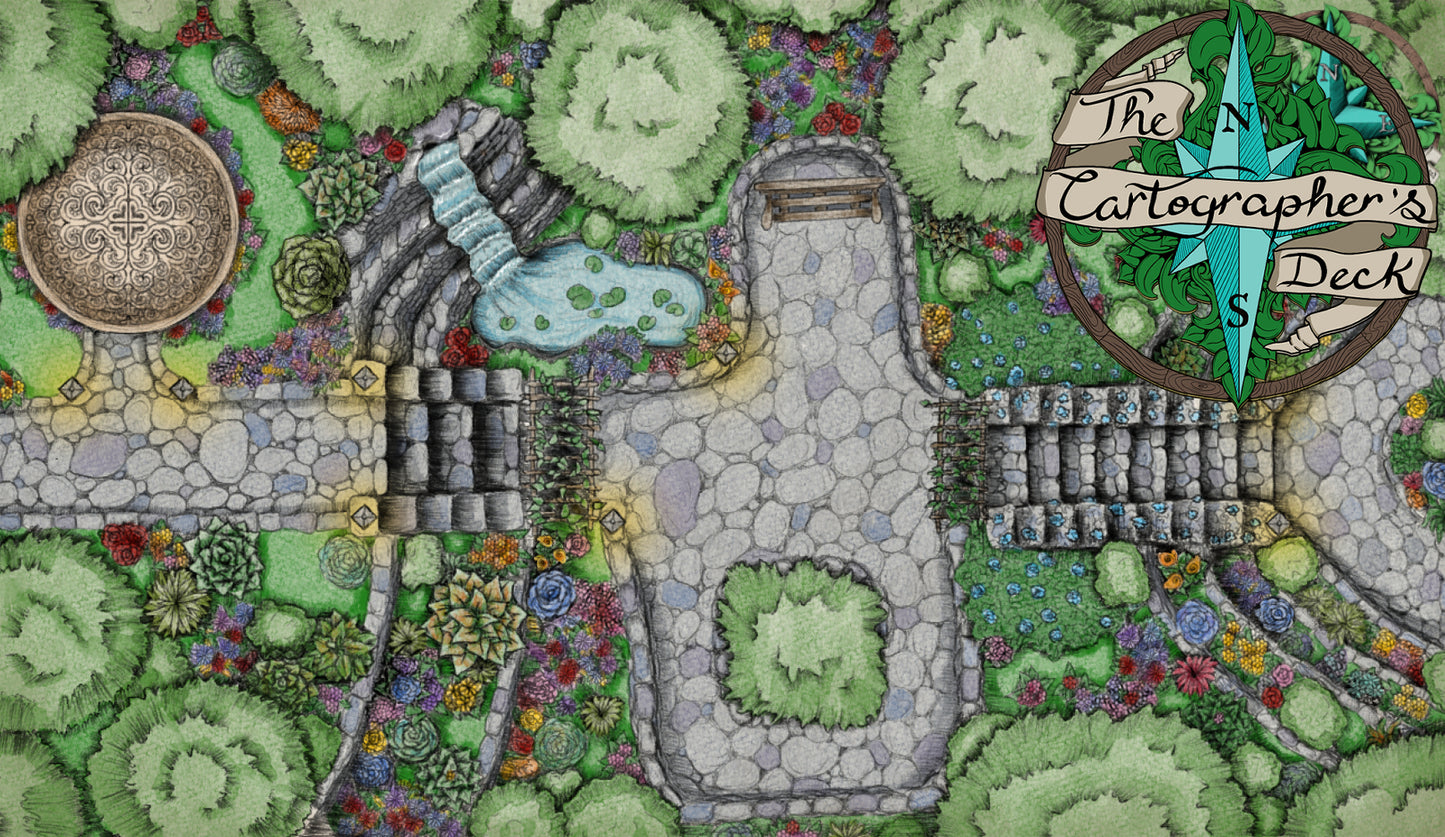 The Cartographer's Garden Map