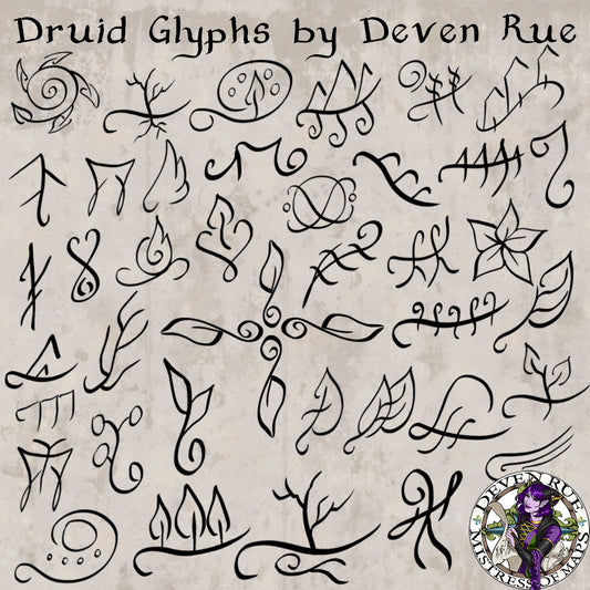 Pack de pinceaux pour glyphes de druide