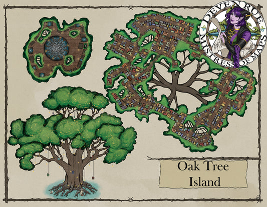 Mapa VTT de Oak Tree Island