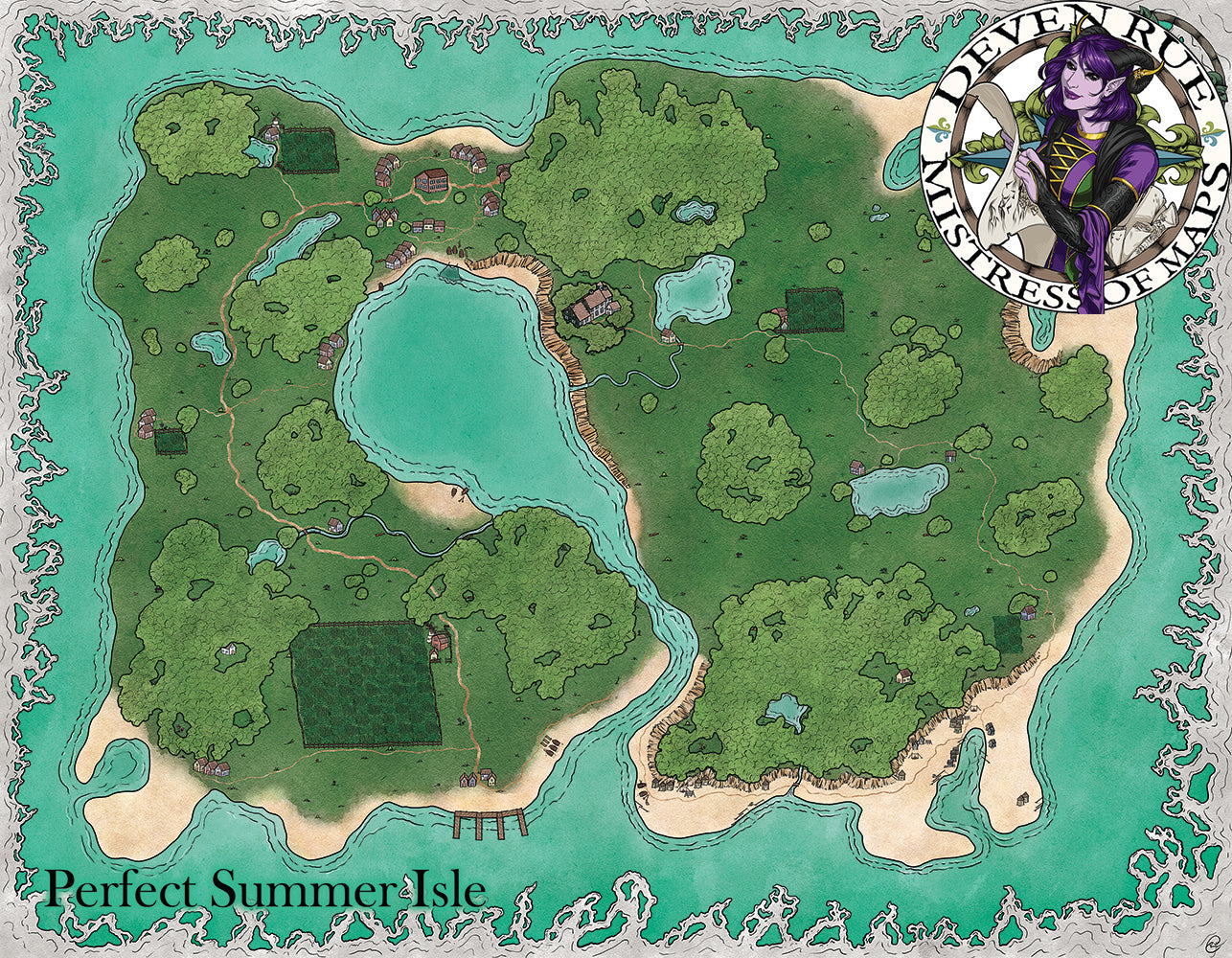 Perfect Summer Isle VTT Map