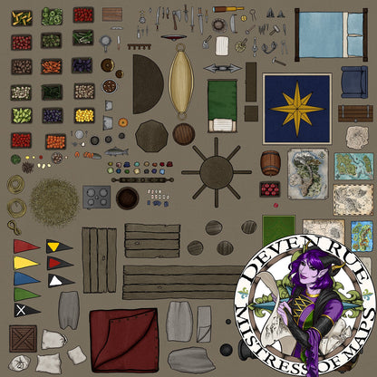 All of the objects belonging to The Bloodwake.