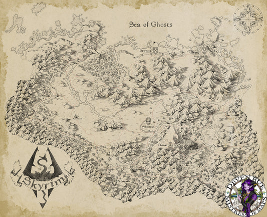 The Queen's Treasure Map Curvy Leggings – Deven Rue