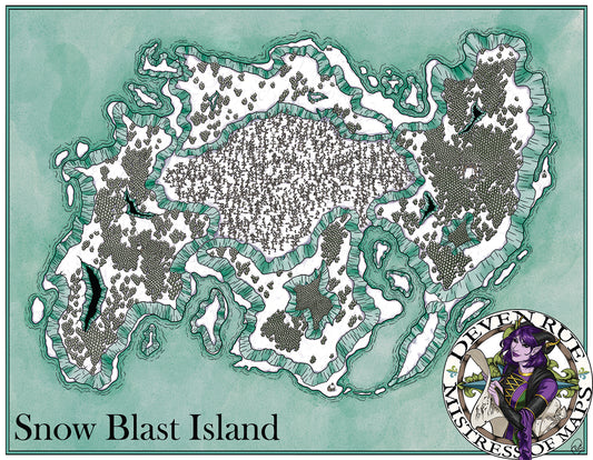 Carte VTT de Snow Blast Island