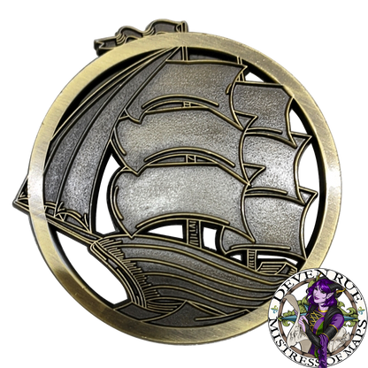 The other side of the rendered ship token.
