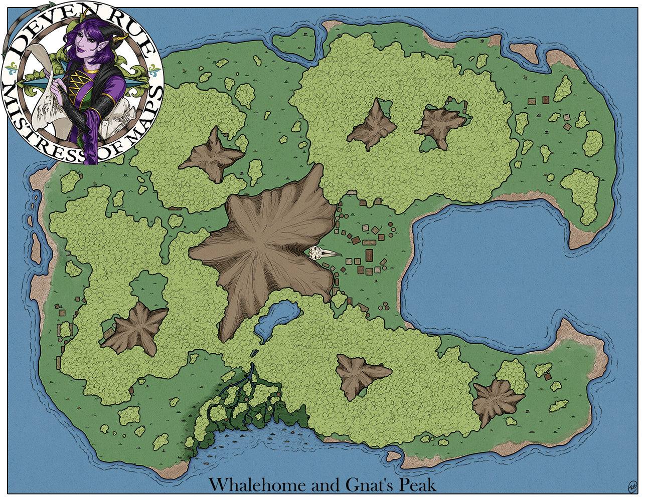 Whalehome and Gnat's Peak VTT Map