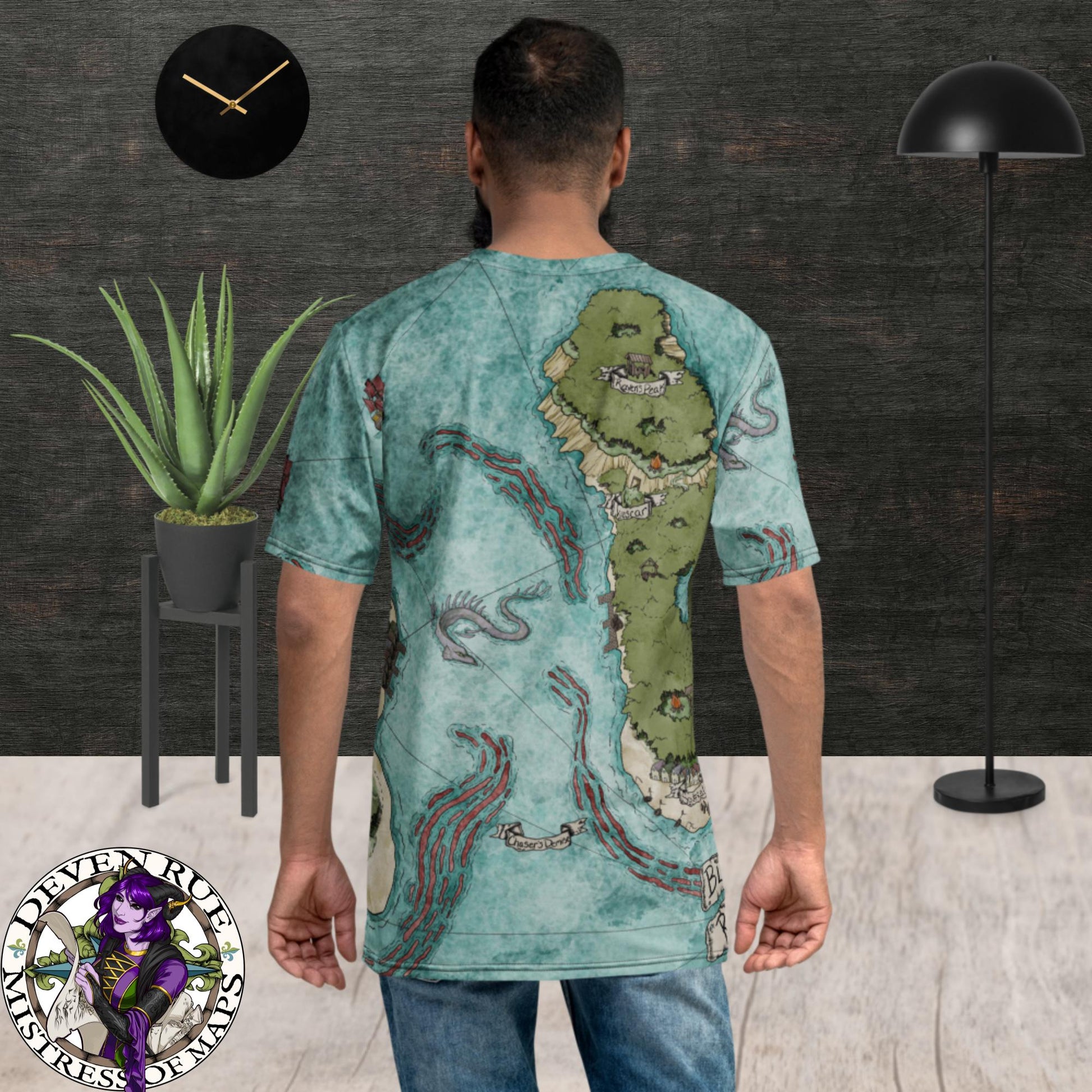 Back view of the Blood Reef Isle tee shirt.