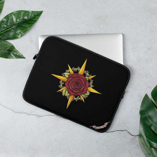 The Druid Compass Laptop Sleeve 13 in by Deven Rue.